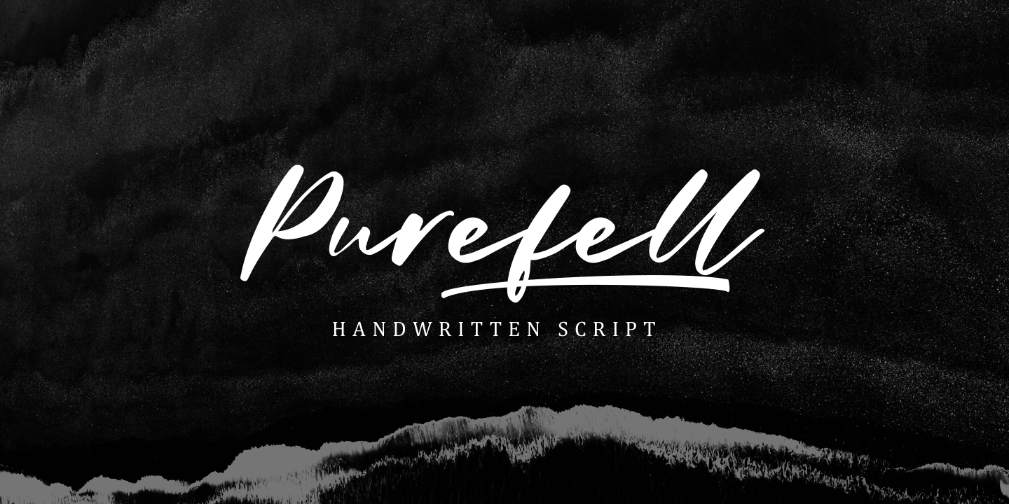 폰트 Purefell Script